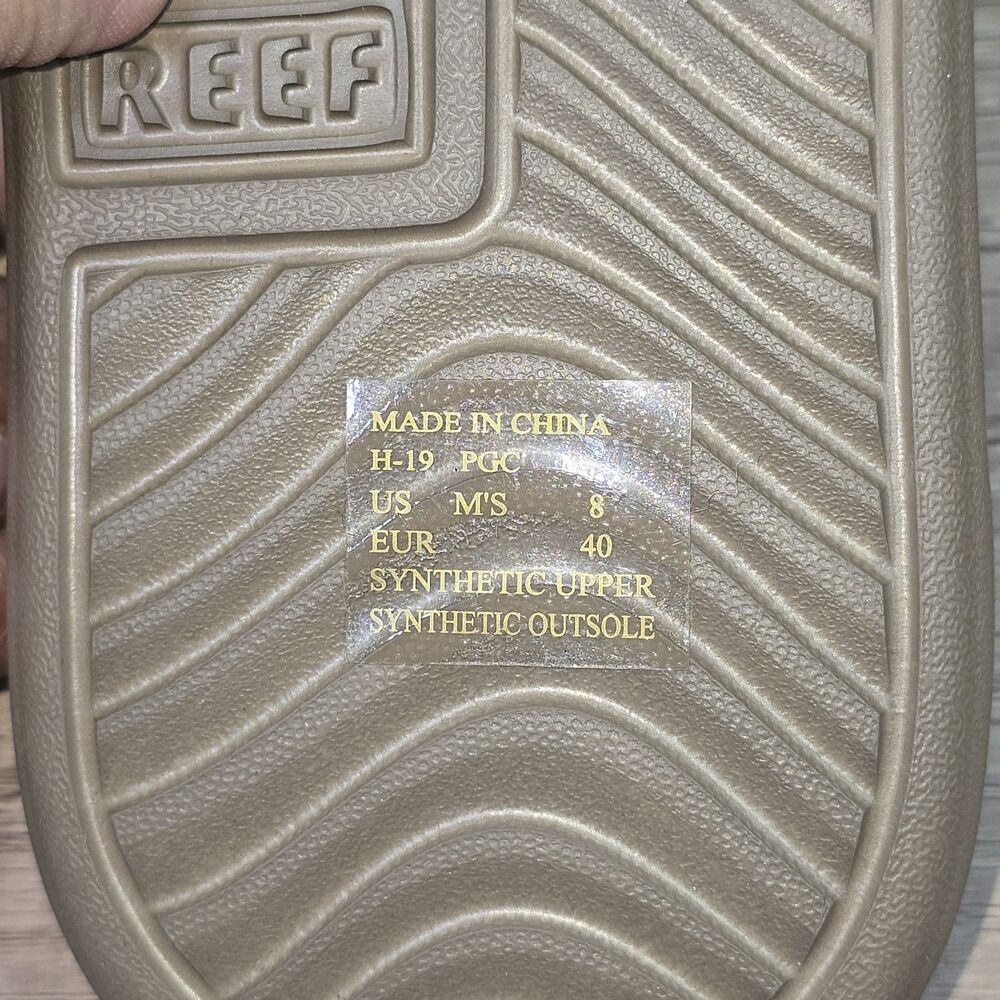 Reef One Flip Flop Men's Size 8 Brown Thong Sandals NEW - Picture 8 of 8